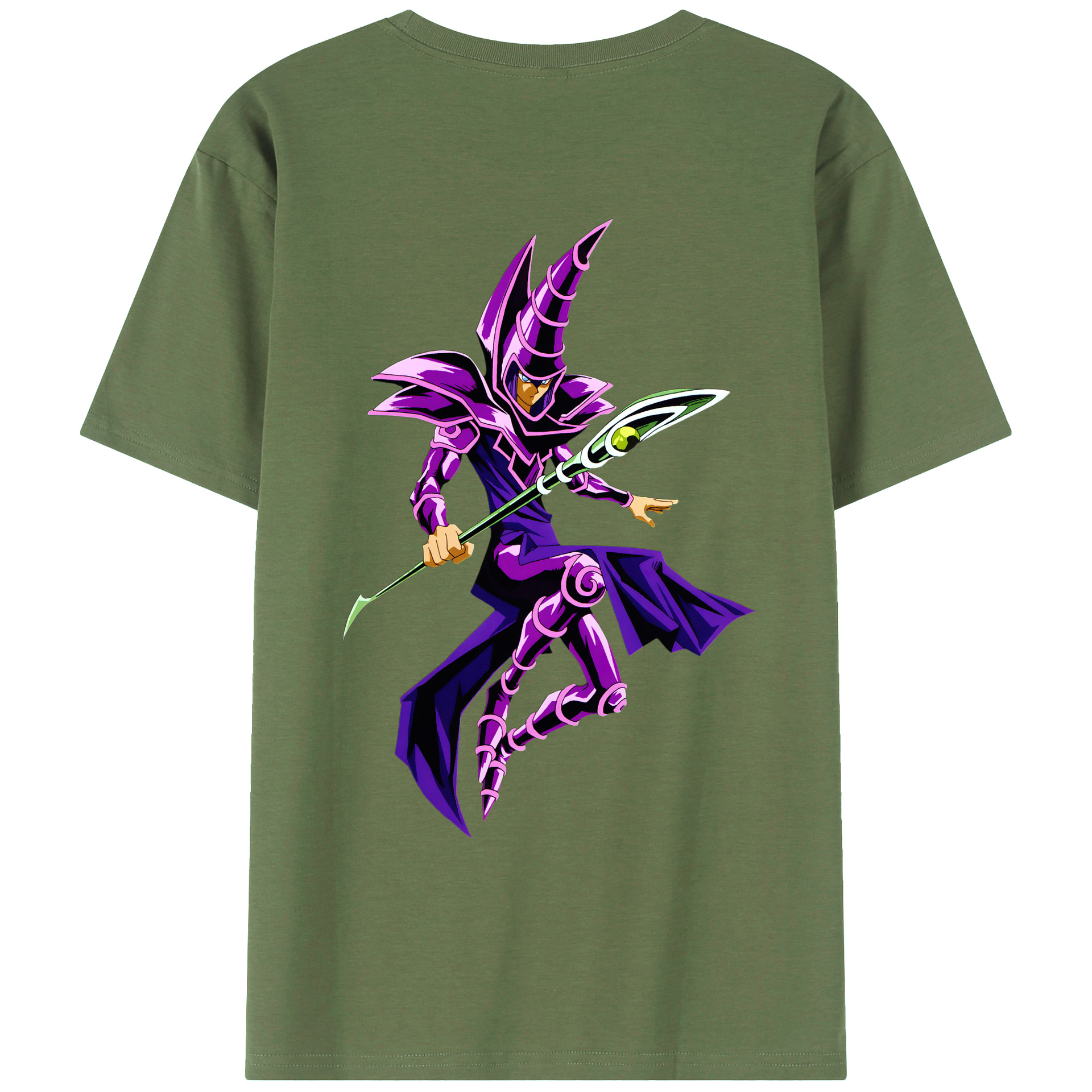 （画像用） 遊☆戯☆王 Yu-Gi-Oh! 綿100％ メンズ半袖Tシャツ（バックプリント） 通気性